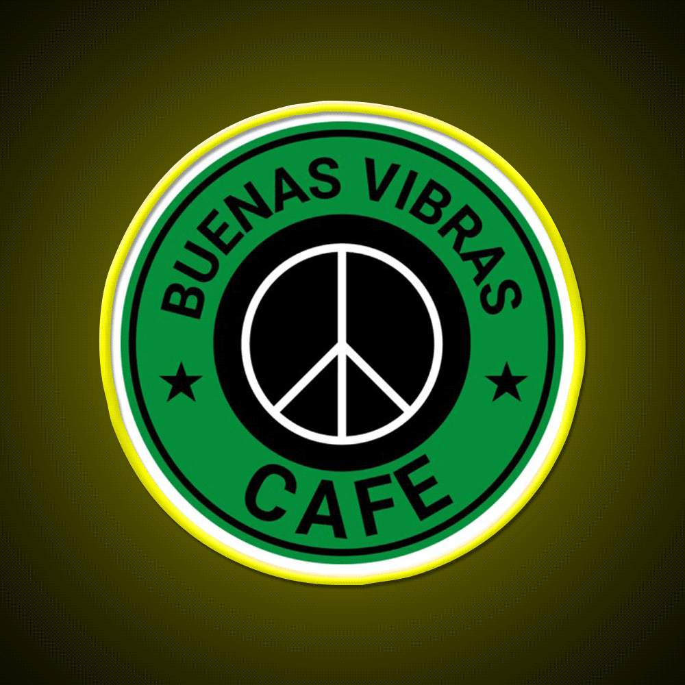 Buenas Good Vibes Bakery Cafe Led Neon Sign Espresso Bar Art Rgb Color