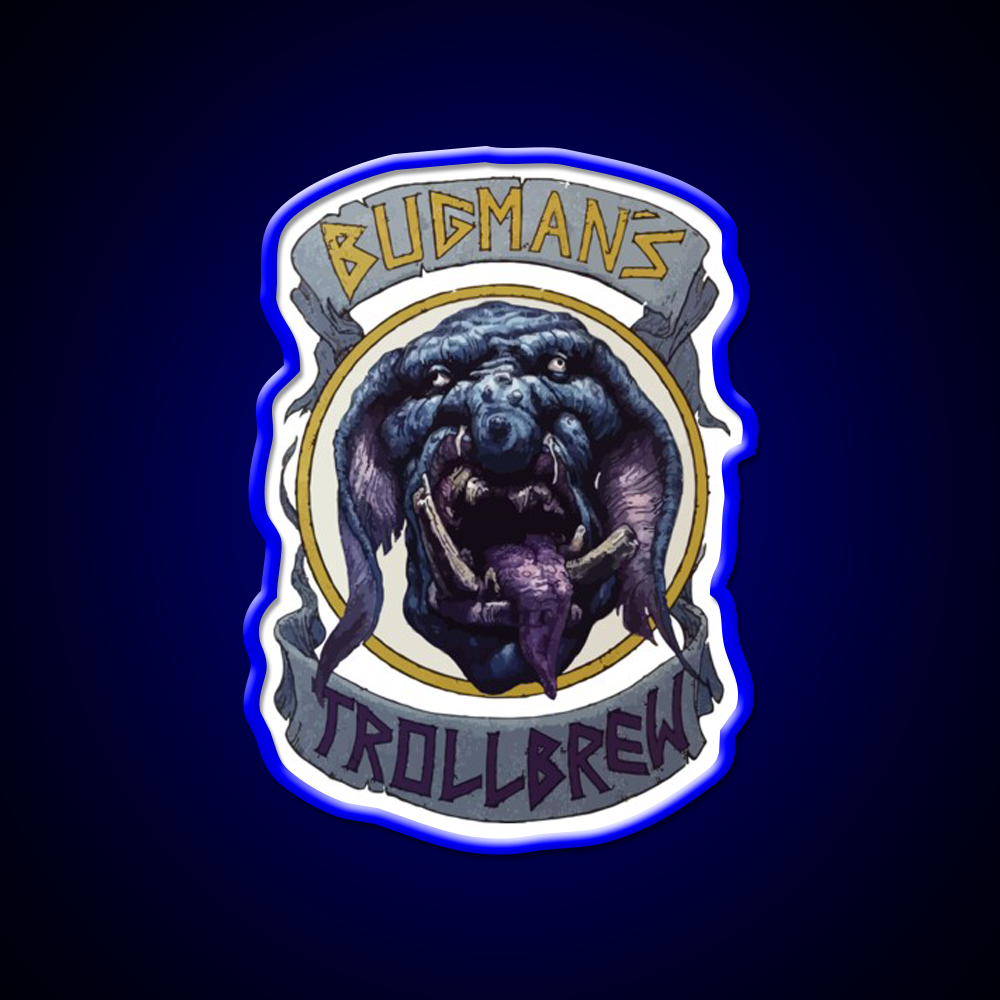 Bugman Trollbrew Beer Bar Decor Led Neon Sign Rgb Color