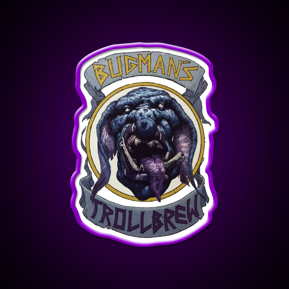 Bugman Trollbrew Man Cave Bar Led Neon Sign Rgb Color