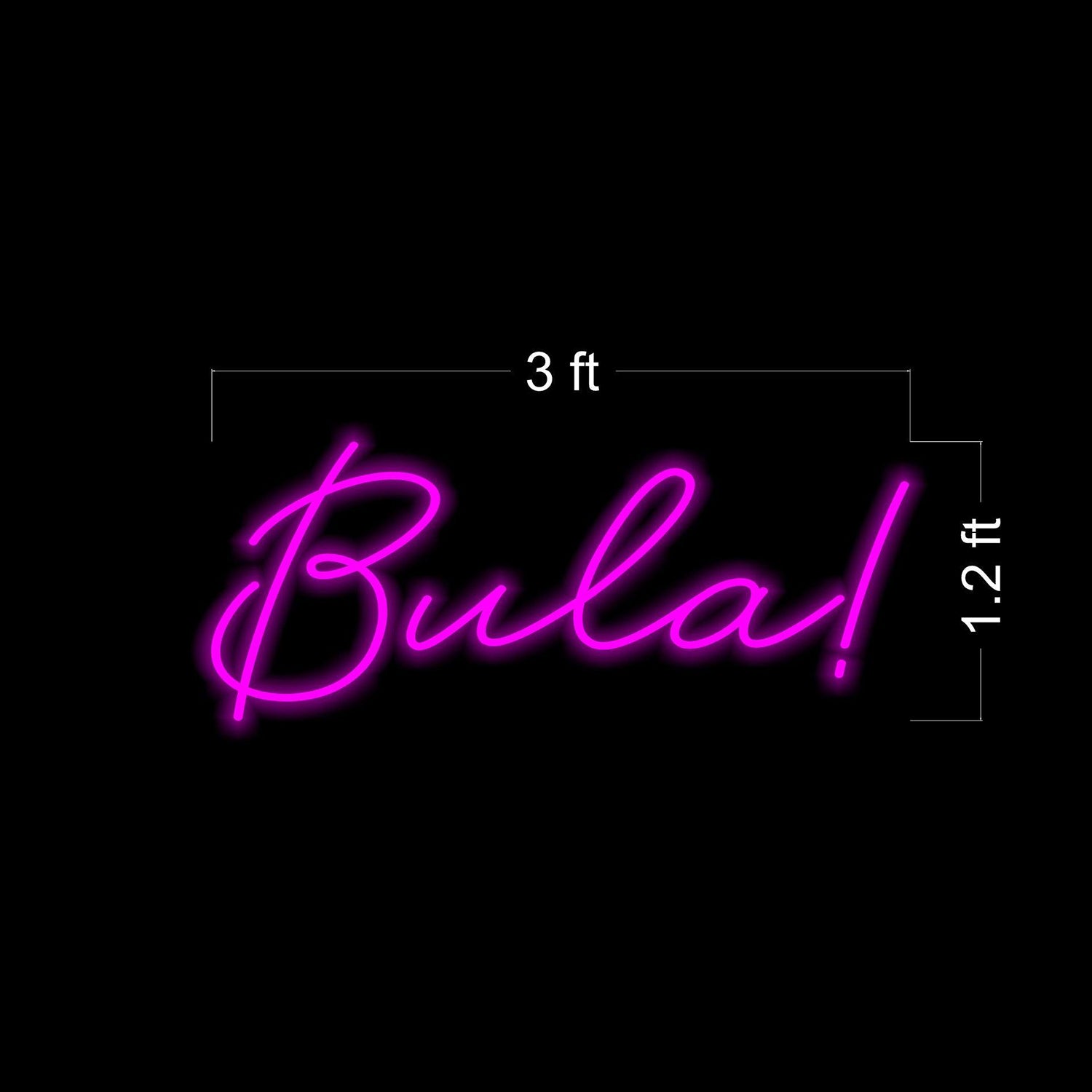 Bula Bright Pink Led Neon Sign For Bar Party Decor | Shineneon