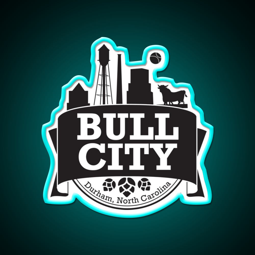Bull City Beer Bar Decor Led Neon Sign Rgb Color - Size and dimension reference