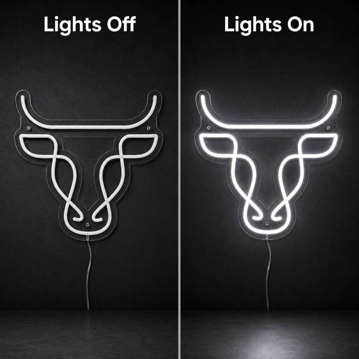 Bull Head LED Neon Sign Man Cave Neon Sign main product image