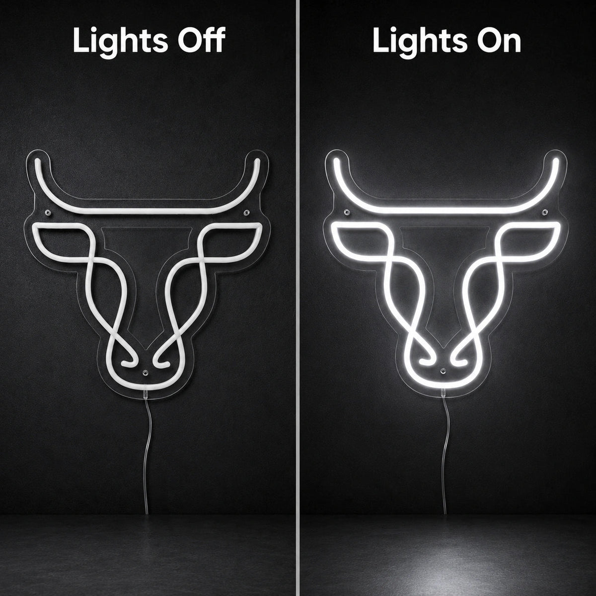 Bull Head LED Neon Sign Man Cave Neon Sign - Shineneon