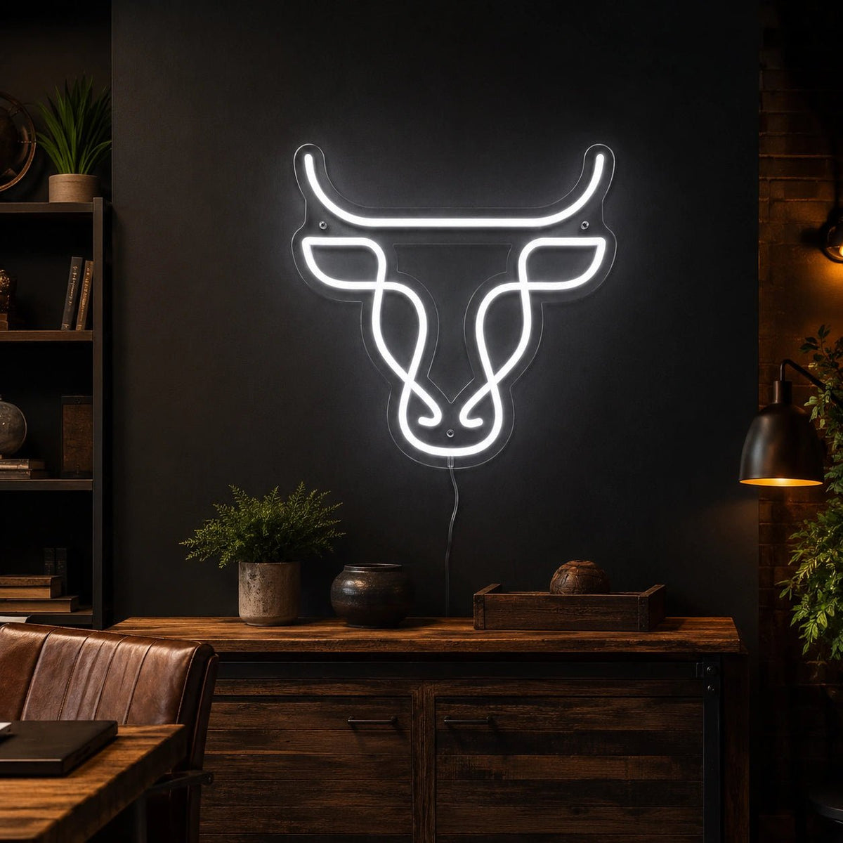 Bull Head LED Neon Sign Man Cave Neon Sign - Shineneon