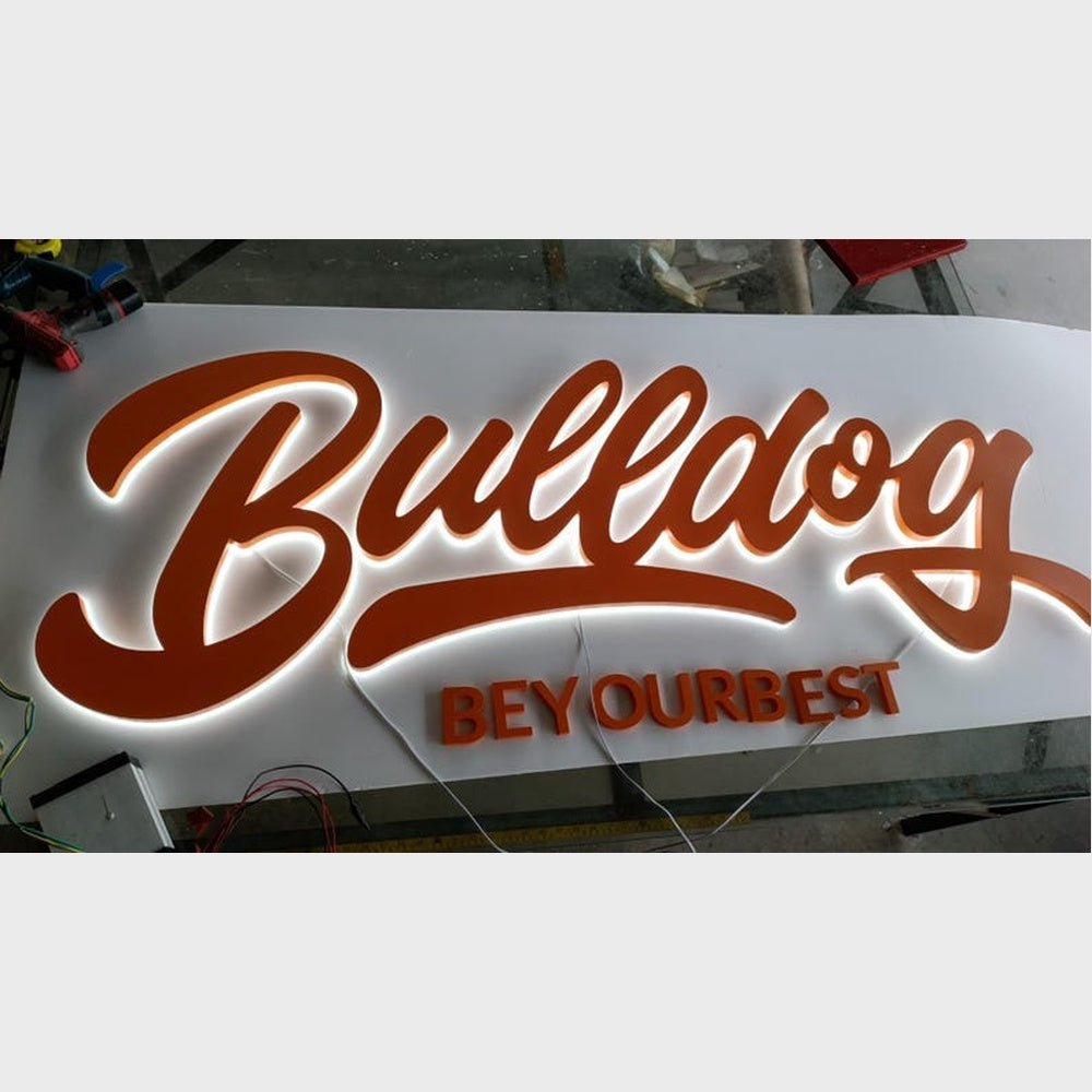 Bulldog Beyourbest 3D Backlit Channel Letters Led Light Sign - Shineneon