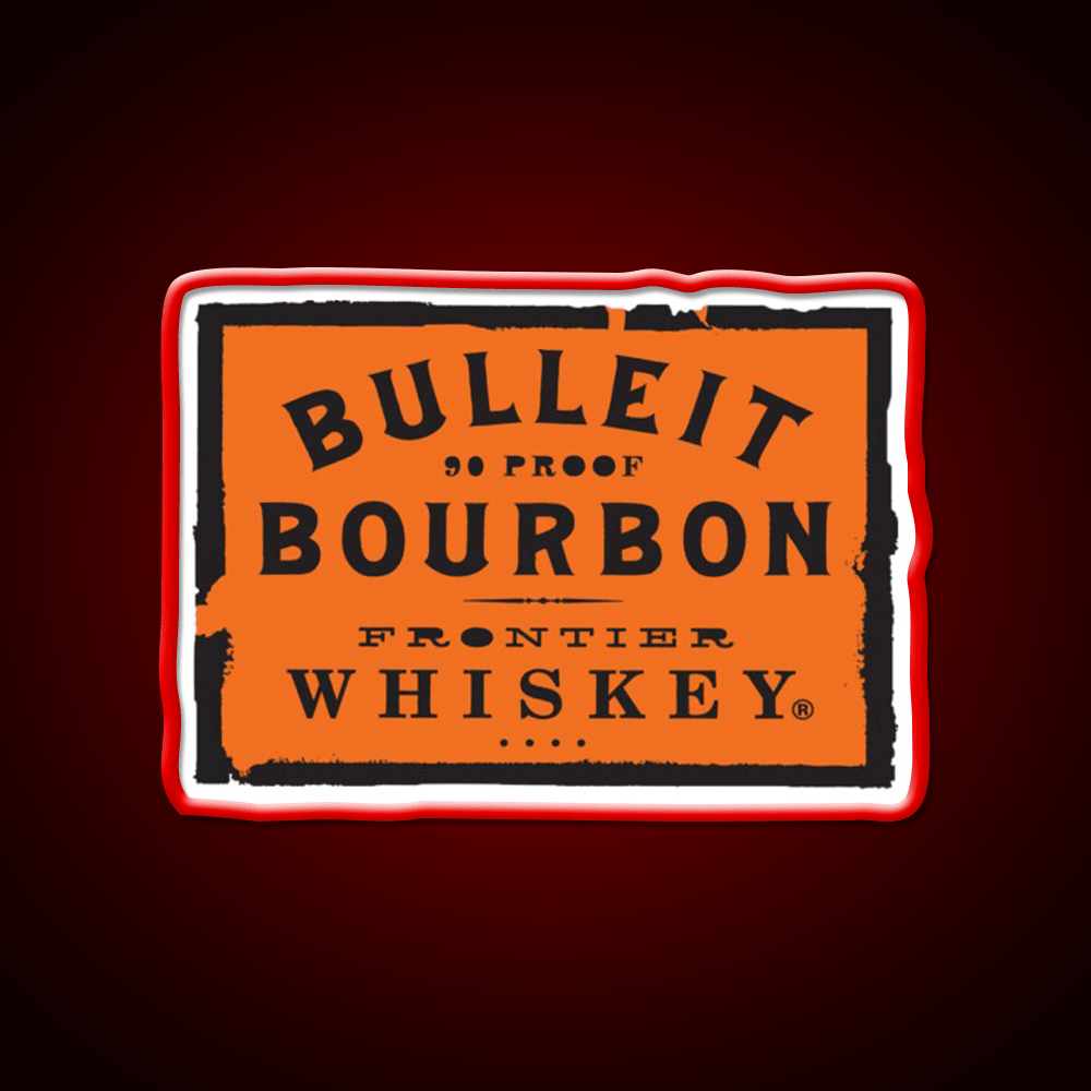 Bulleit Bourbon Cocktail Bar Decor Led Neon Sign Rgb Color - Shineneon