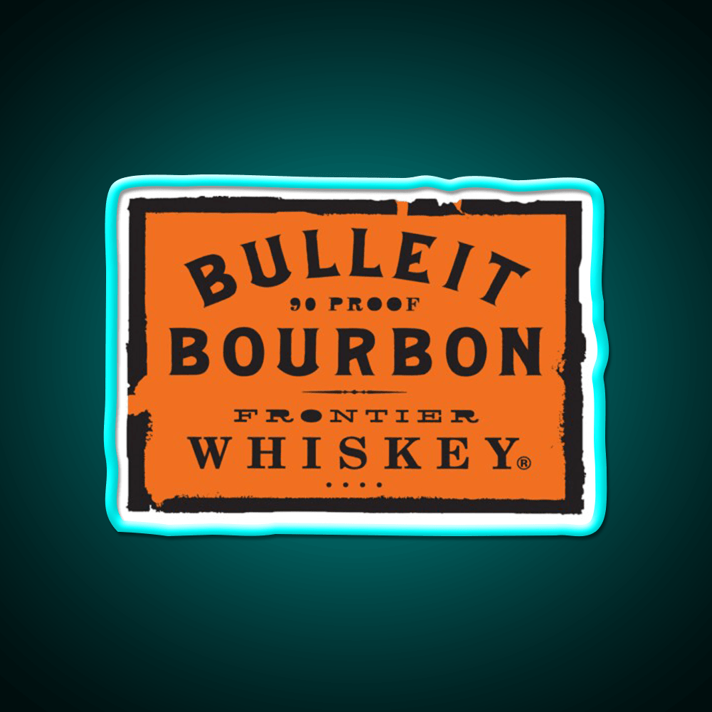 Bulleit Bourbon Whiskey Drink Bar Led Neon Sign Rgb Color - Shineneon
