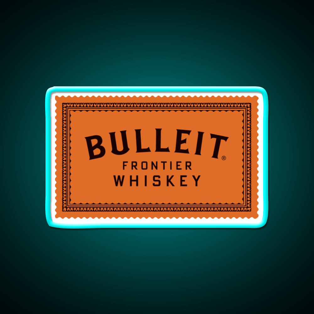 Bulleit Bourbon Whiskey Drink Bar Led Neon Sign Wall Art Rgb Color - Shineneon