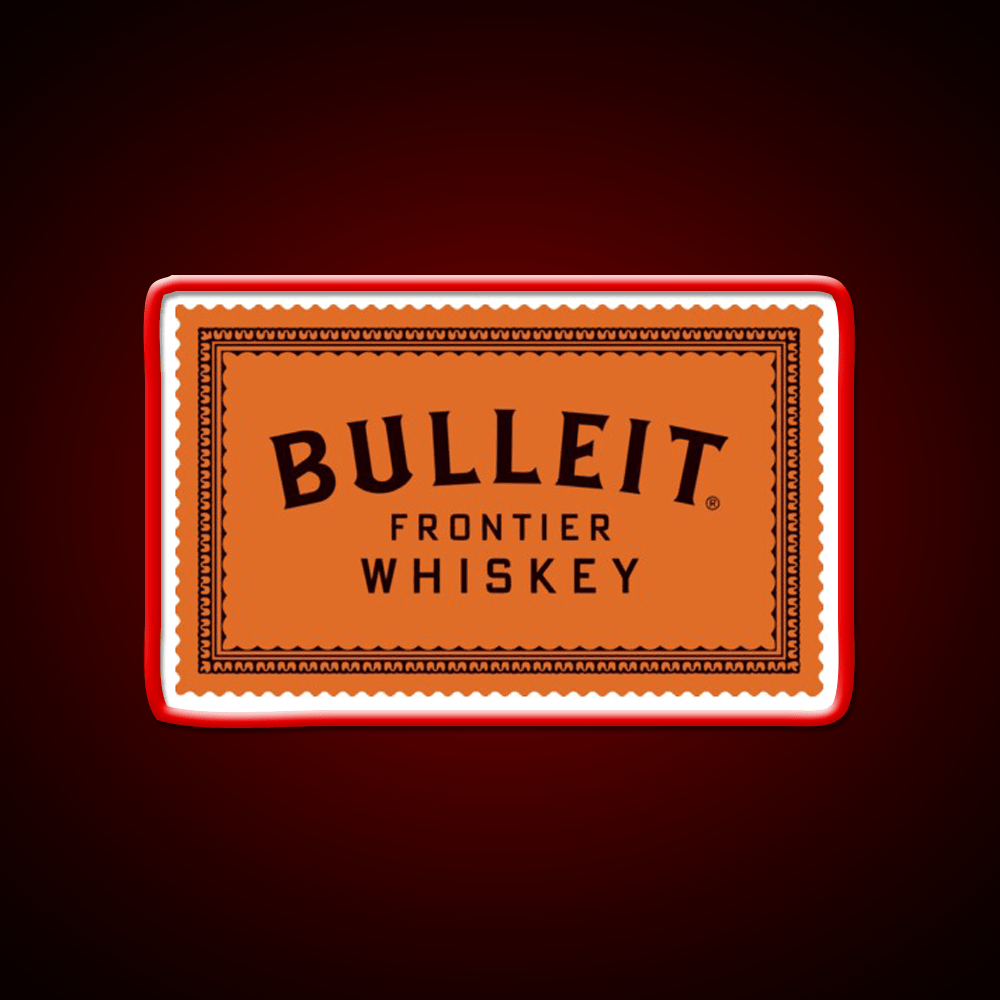 Bulleit Bourbon Whiskey Drink Bar Led Neon Sign Wall Art Rgb Color - Shineneon