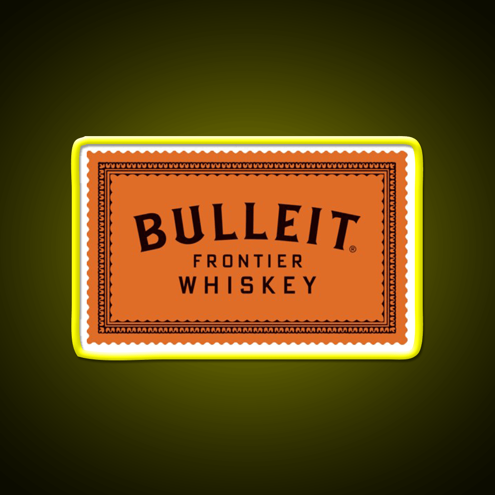 Bulleit Bourbon Whiskey Drink Bar Led Neon Sign Wall Art Rgb Color - Shineneon