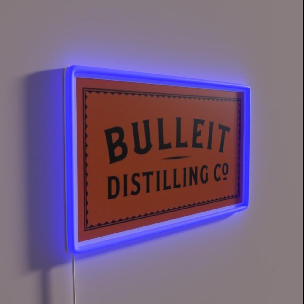 Bulleit Distilling Co Bourbon Rgb Led Neon Sign - Shineneon