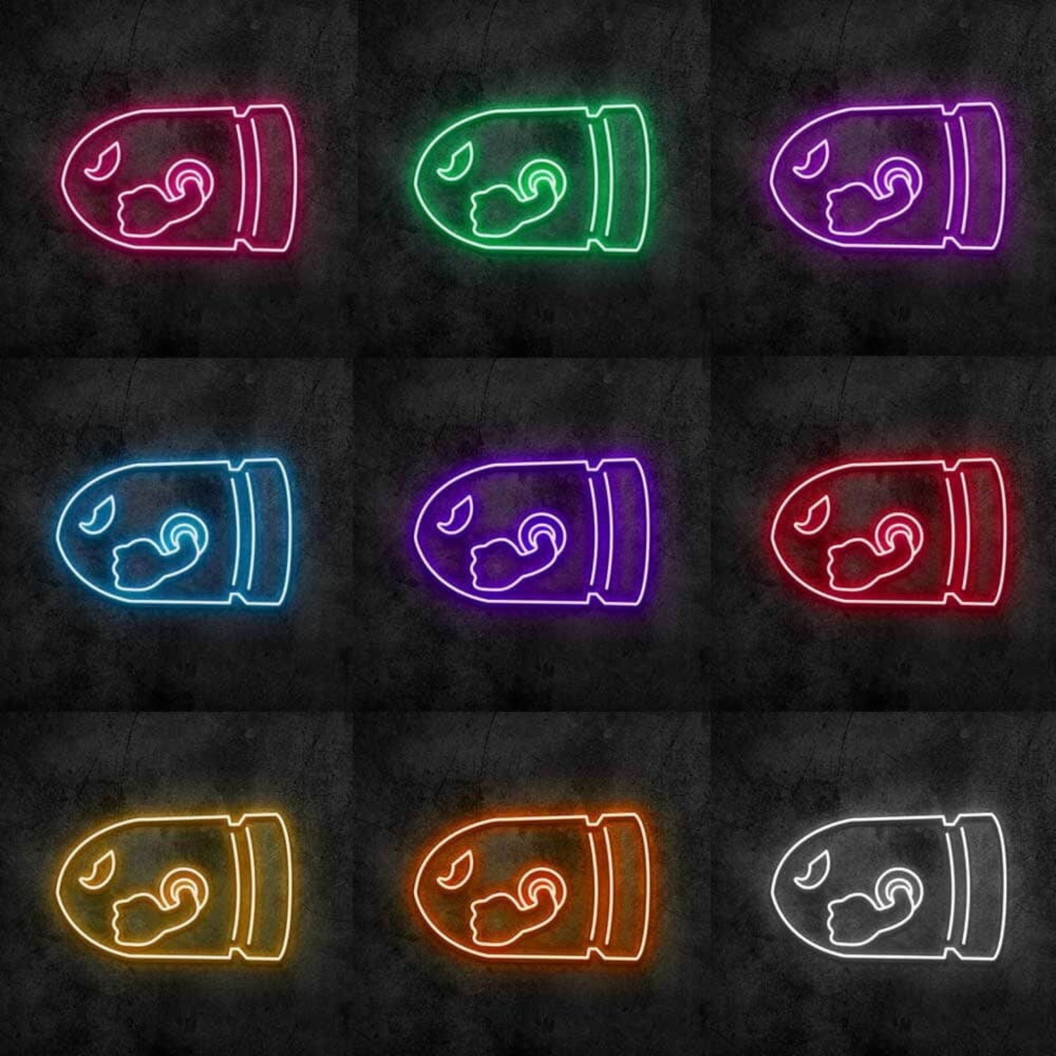 Bullet Bill Led Neon Sign For Video Game Fans | Shineneon
