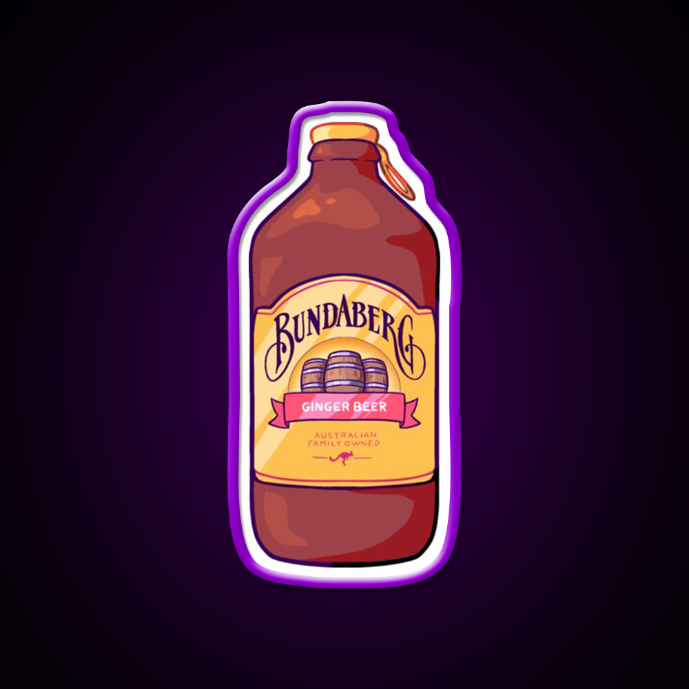 Bundaberg Ginger Beer Bar Decor Led Neon Sign Rgb Color - LED neon sign view 9