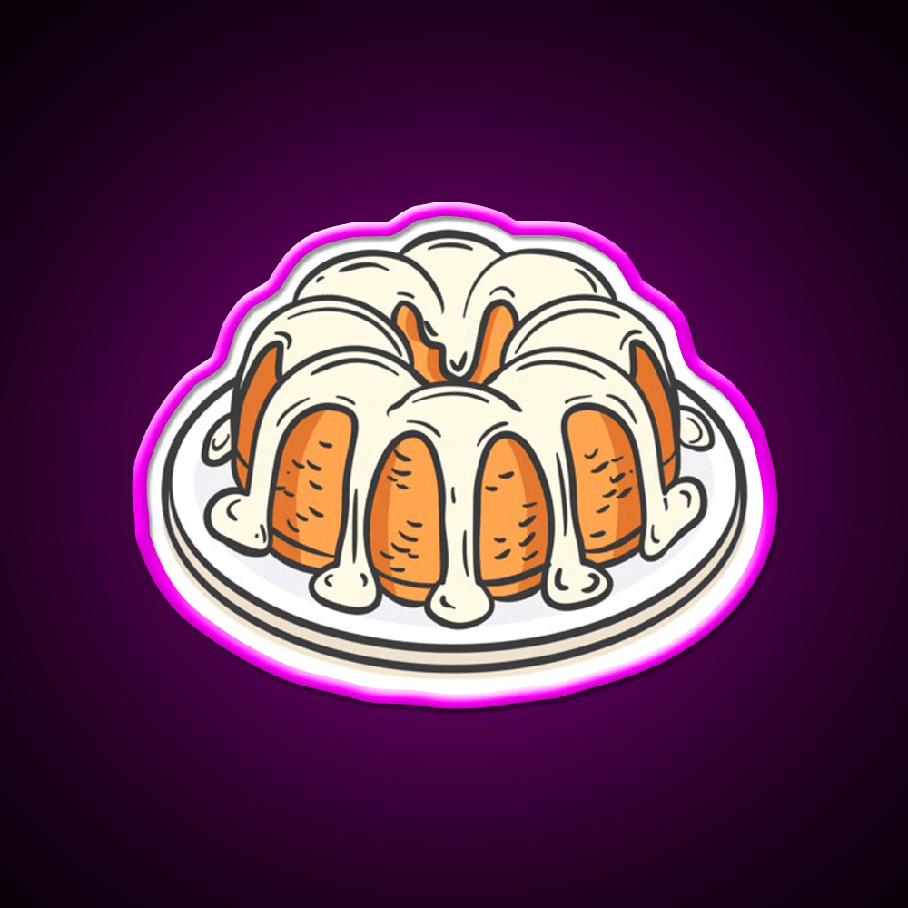 Bundt Cake Snack Food Led Neon Sign Rgb Color - Shineneon