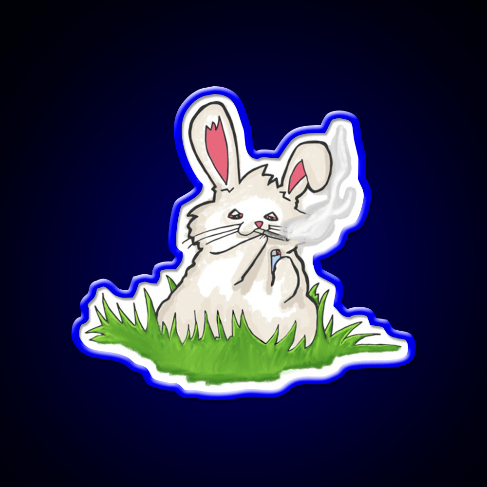 Bunny Hemp Inspired Green Leaf Led Neon Sign Rgb Color - Shineneon