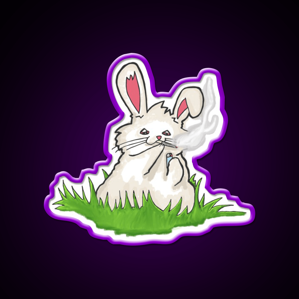 Bunny Hemp Inspired Green Leaf Led Neon Sign Rgb Color - Shineneon