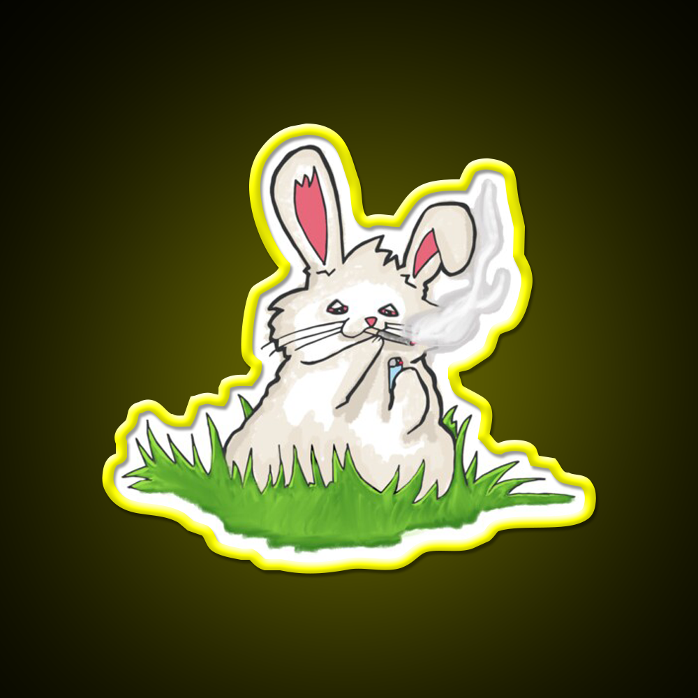 Bunny Hemp Inspired Green Leaf Led Neon Sign Rgb Color - LED neon sign view 7