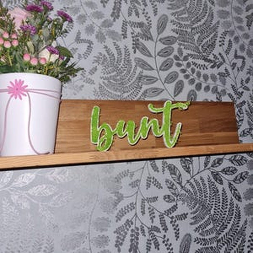 Bunt 3D Moss Letter Sign - Shineneon