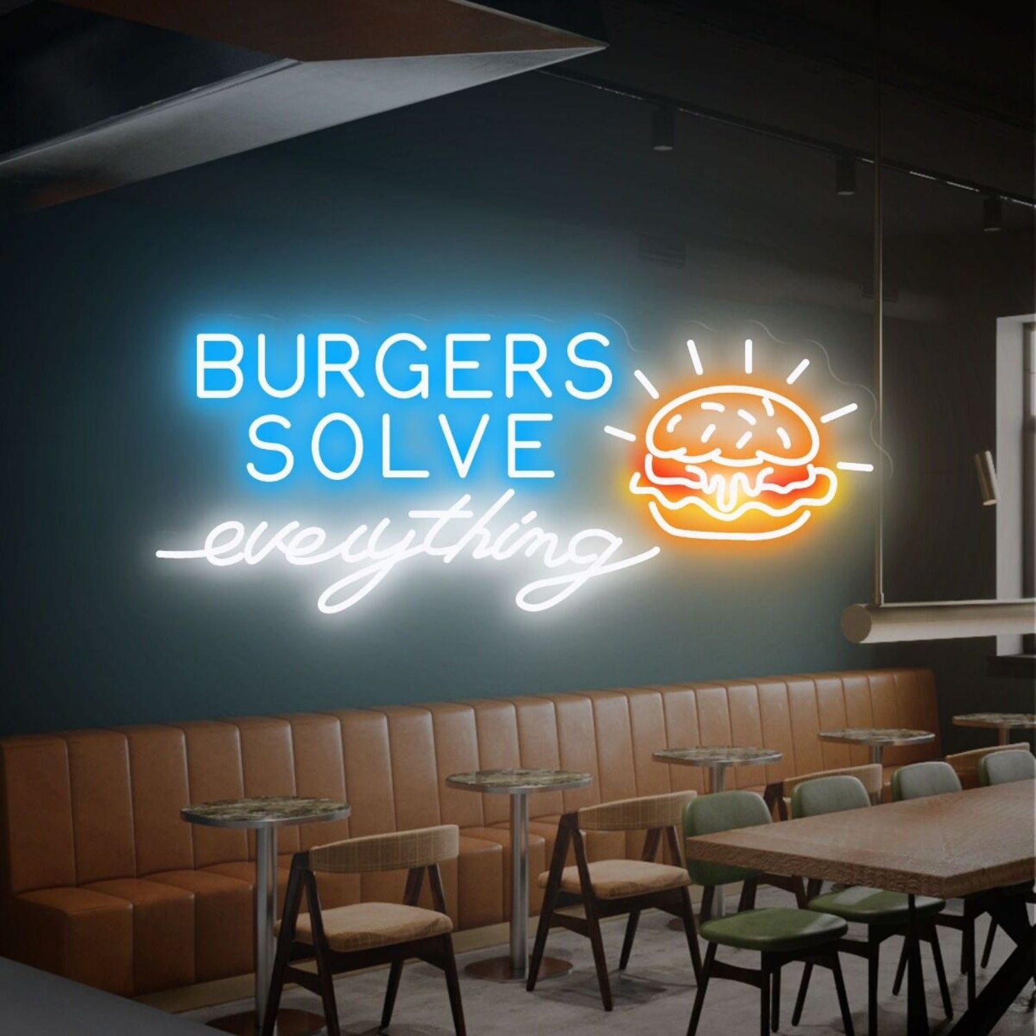 Burger Bakery Decor Sign Led Neon Sign Wall Decor Restaurants Cafes | Shineneon