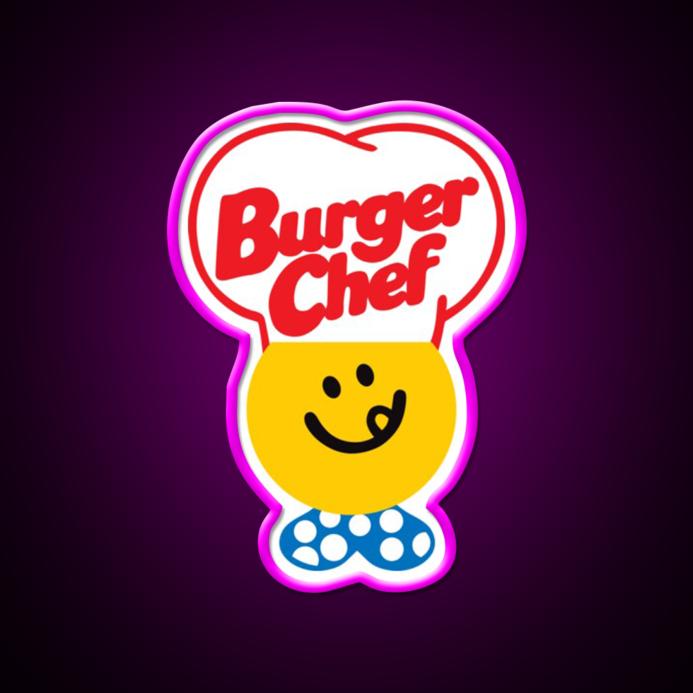 Burger Chef Defunct Chain Fast Food Led Neon Sign For Burger Place Rgb Color
