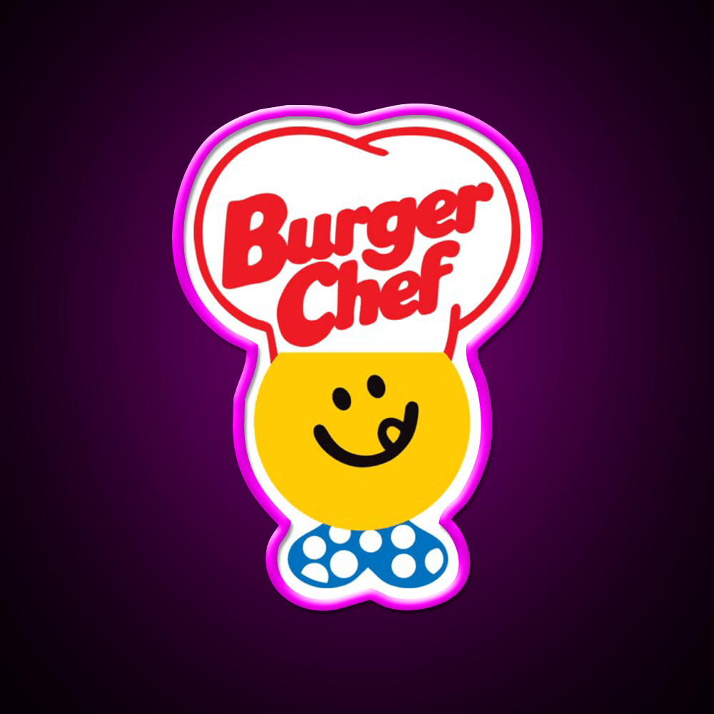 Burger Chef Defunct Chain Fast Food Led Neon Sign For Burger Place Rgb Color - Shineneon