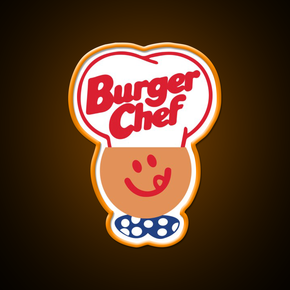 Burger Chef Fast Food Led Neon Sign For Burger Place Led Sign Rgb Color