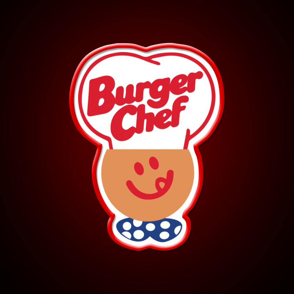 Burger Chef Fast Food Led Neon Sign For Burger Place Led Sign Rgb Color - Shineneon