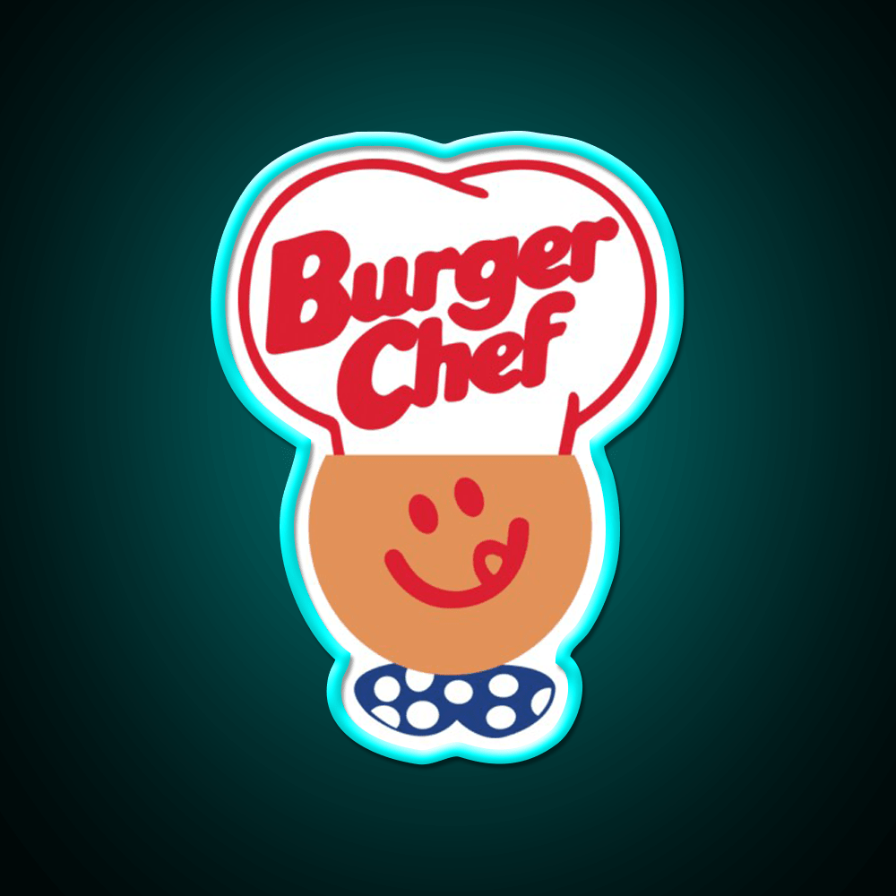 Burger Chef Fast Food Led Neon Sign For Burger Place Led Sign Rgb Color - Shineneon