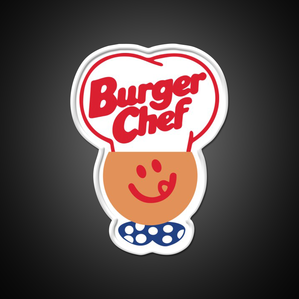 Burger Chef Fast Food Led Neon Sign For Burger Place Led Sign Rgb Color