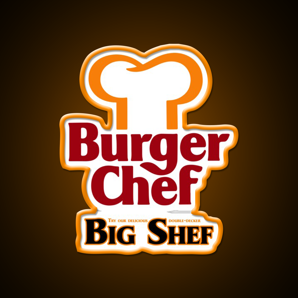 Burger Chef Fast Food Led Neon Sign For Burger Place Neon Sign Rgb Color