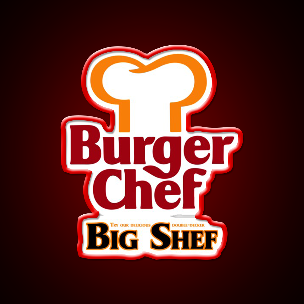 Burger Chef Fast Food Led Neon Sign For Burger Place Neon Sign Rgb Color