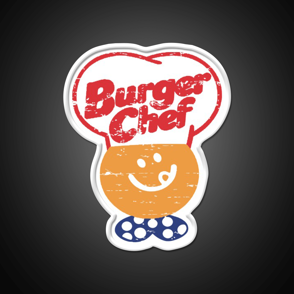 Burger Chef Fast Food Led Neon Sign For Burger Place Rgb Color - Shineneon