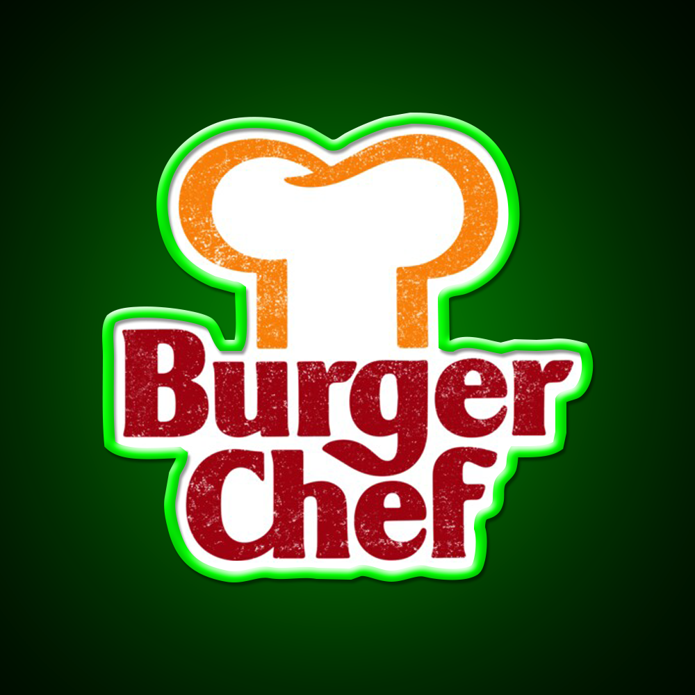 Burger Chef Fast Food Led Neon Sign For Burger Place Wall Art Rgb Color
