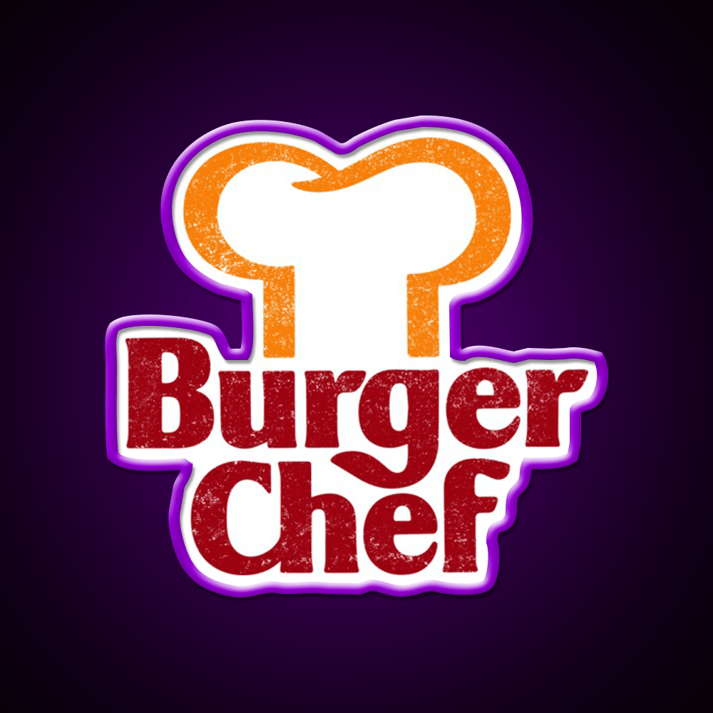 Burger Chef Fast Food Led Neon Sign For Burger Place Wall Art Rgb Color - Shineneon
