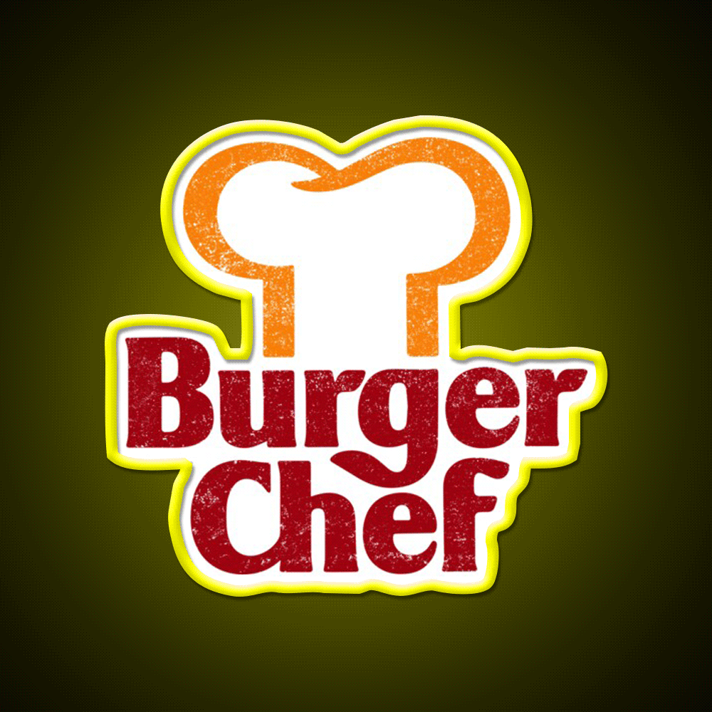 Burger Chef Fast Food Led Neon Sign For Burger Place Wall Art Rgb Color