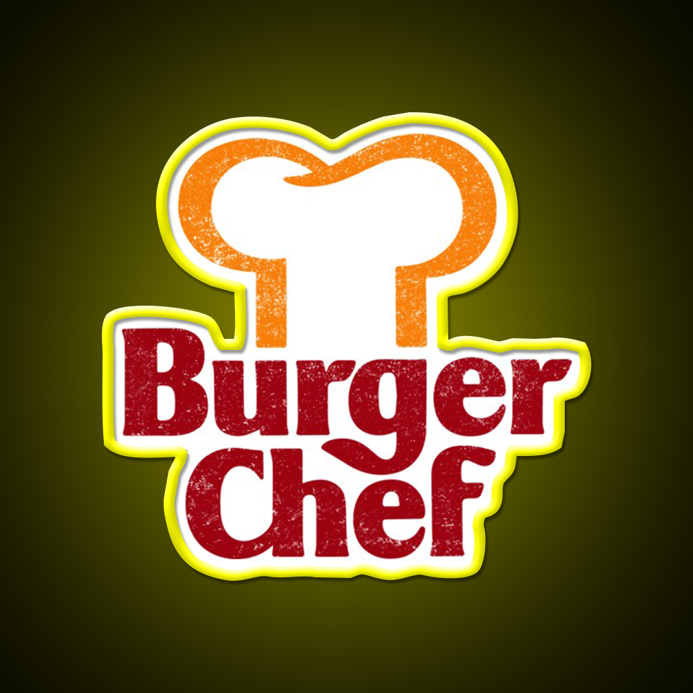 Burger Chef Fast Food Led Neon Sign For Burger Place Wall Art Rgb Color