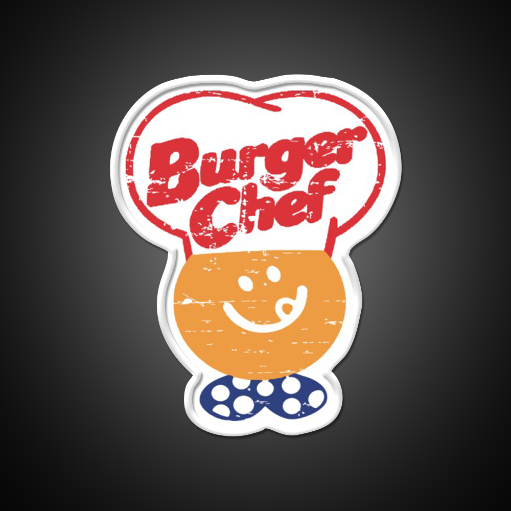 Burger Chef Fast Food Led Neon Sign For Burger Place Rgb Color