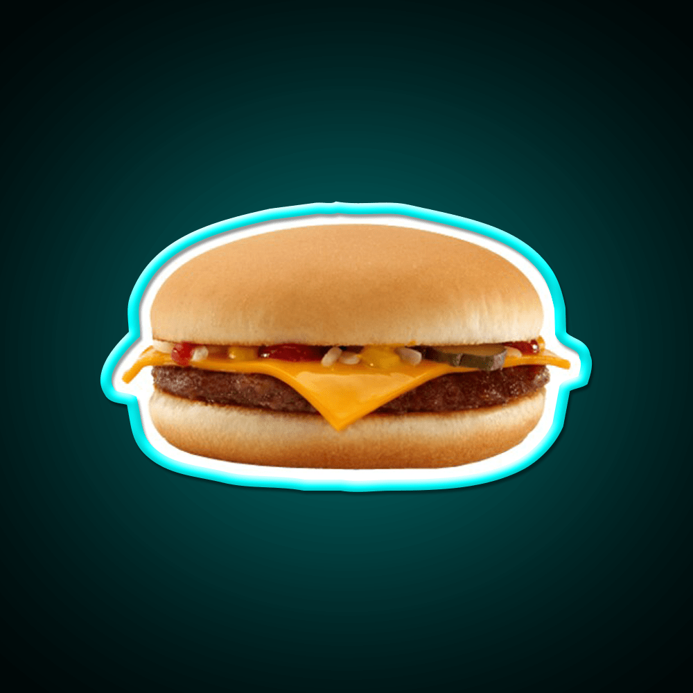 Burger Fast Food Led Neon Sign For Burger Place Led Sign Rgb Color - Shineneon