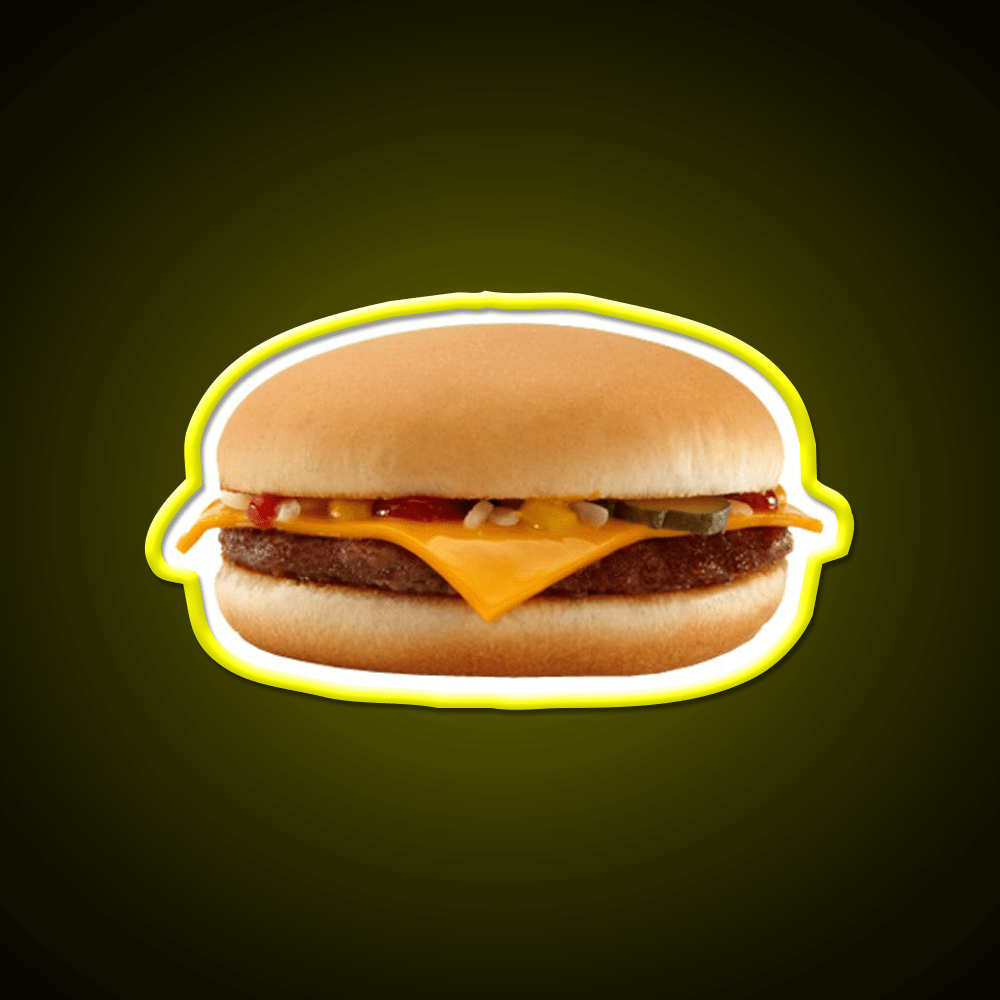 Burger Fast Food Led Neon Sign For Burger Place Led Sign Rgb Color - Shineneon