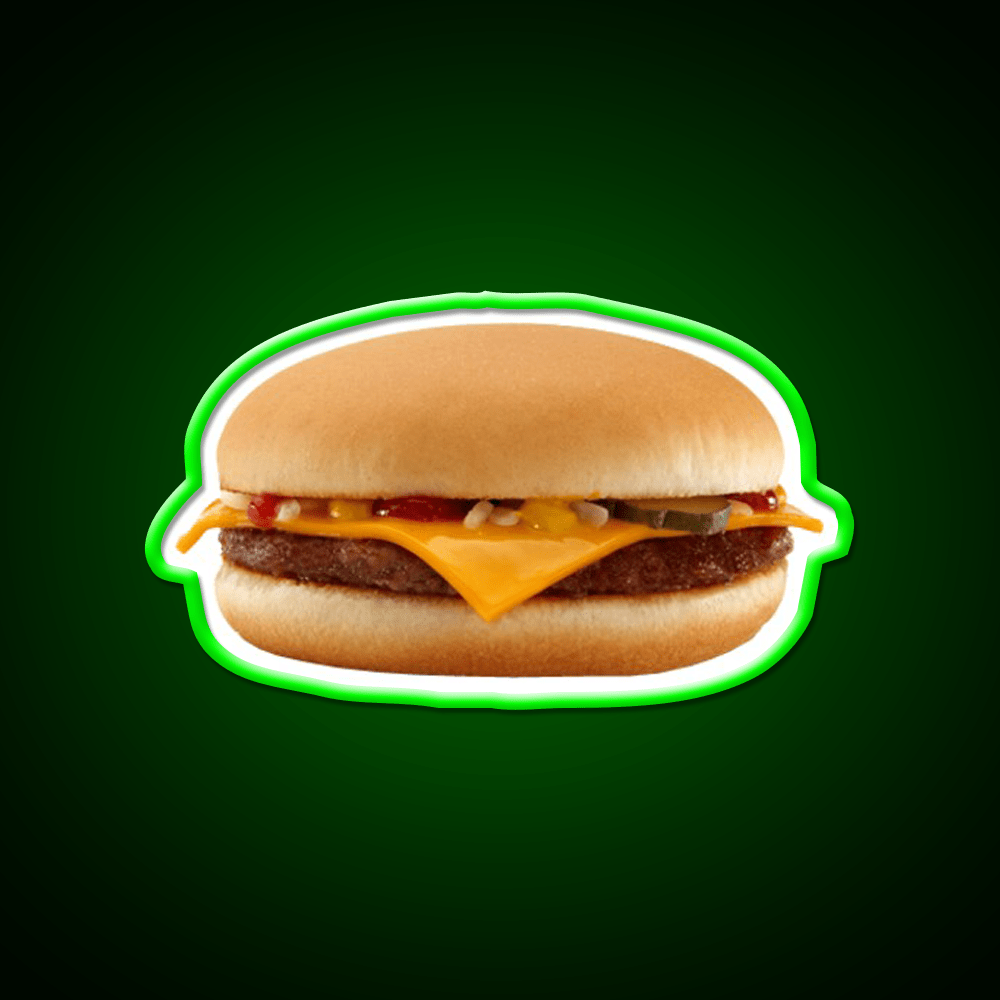 Burger Fast Food Led Neon Sign For Burger Place Led Sign Rgb Color - Shineneon