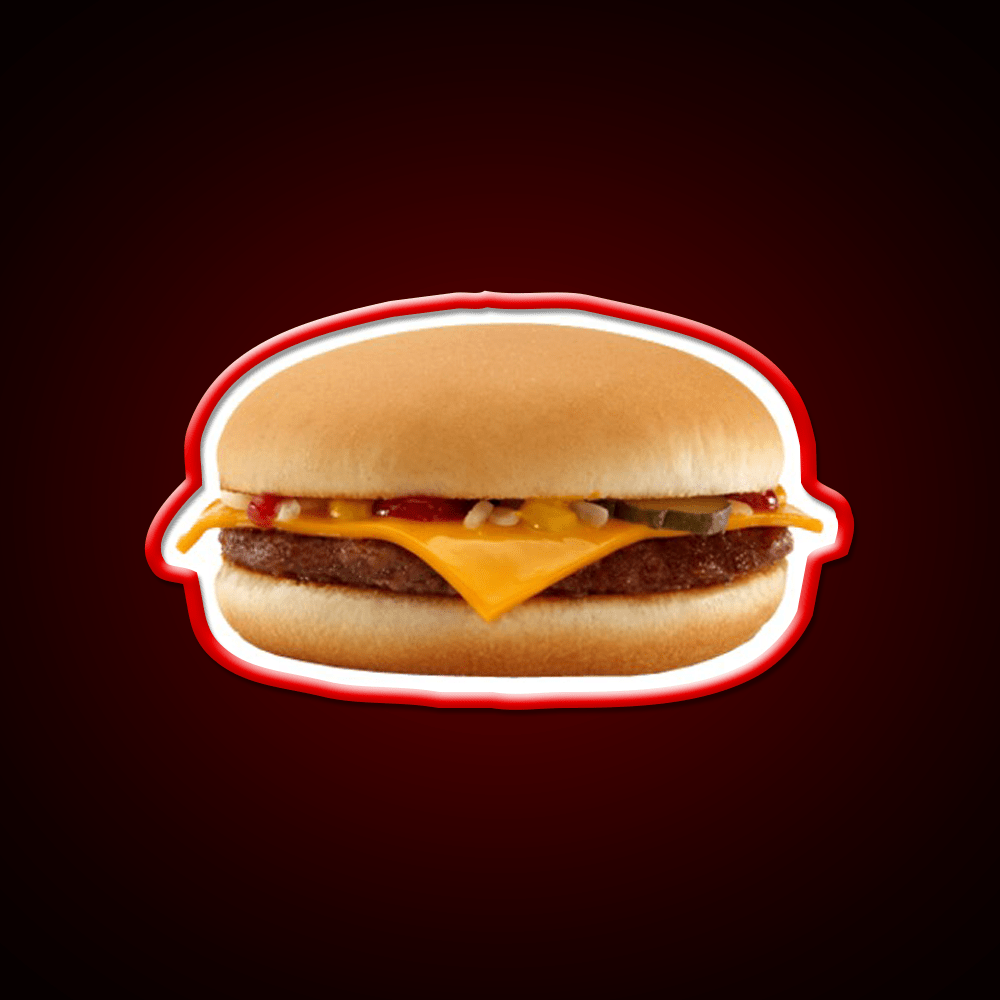 Burger Fast Food Led Neon Sign For Burger Place Led Sign Rgb Color - Shineneon