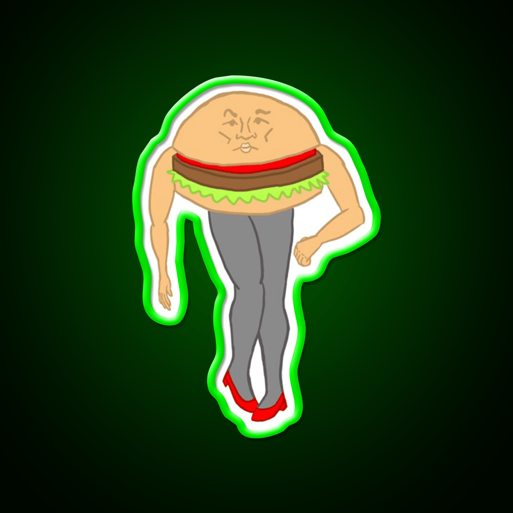 Burger Fast Food Led Neon Sign For Burger Place Wall Decor Rgb Color - Shineneon