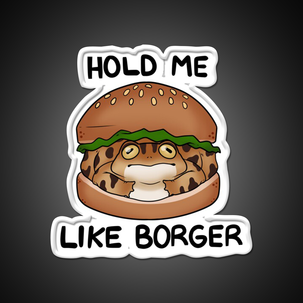 Burger Frog Fast Food Led Neon Sign For Burger Place Rgb Color