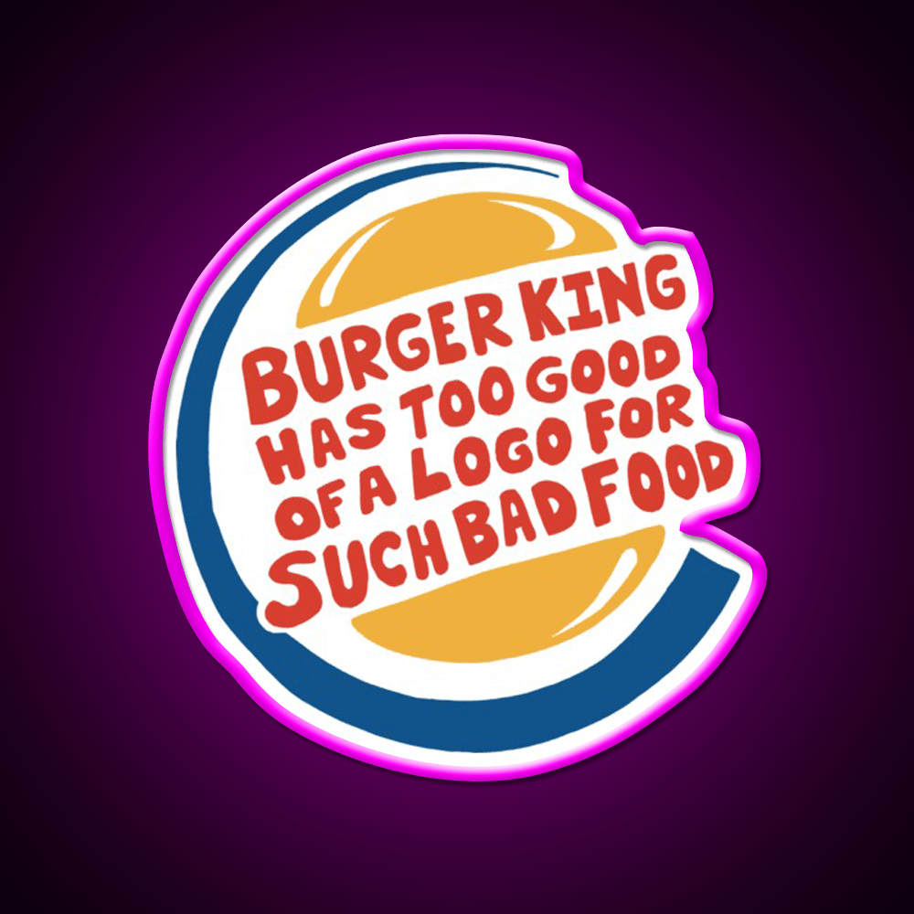 Burger King Fast Food Led Neon Sign For Burger Place Rgb Color - Shineneon