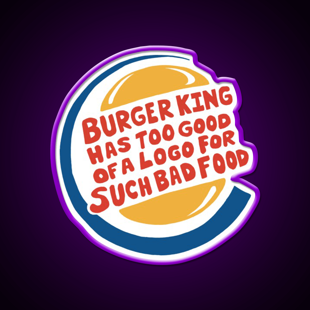 Burger King Fast Food Led Neon Sign For Burger Place Rgb Color - Shineneon