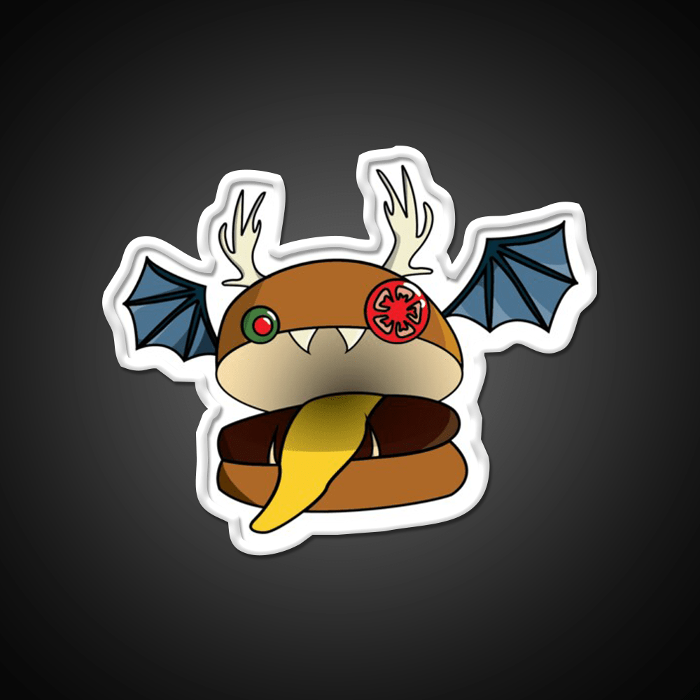Burger Mimic Fast Food Led Neon Sign For Burger Place Rgb Color - Shineneon