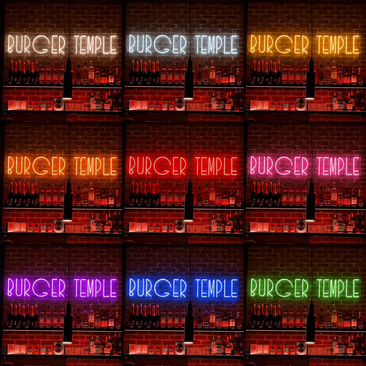 Burger Temple LED Neon Sign - Shineneon