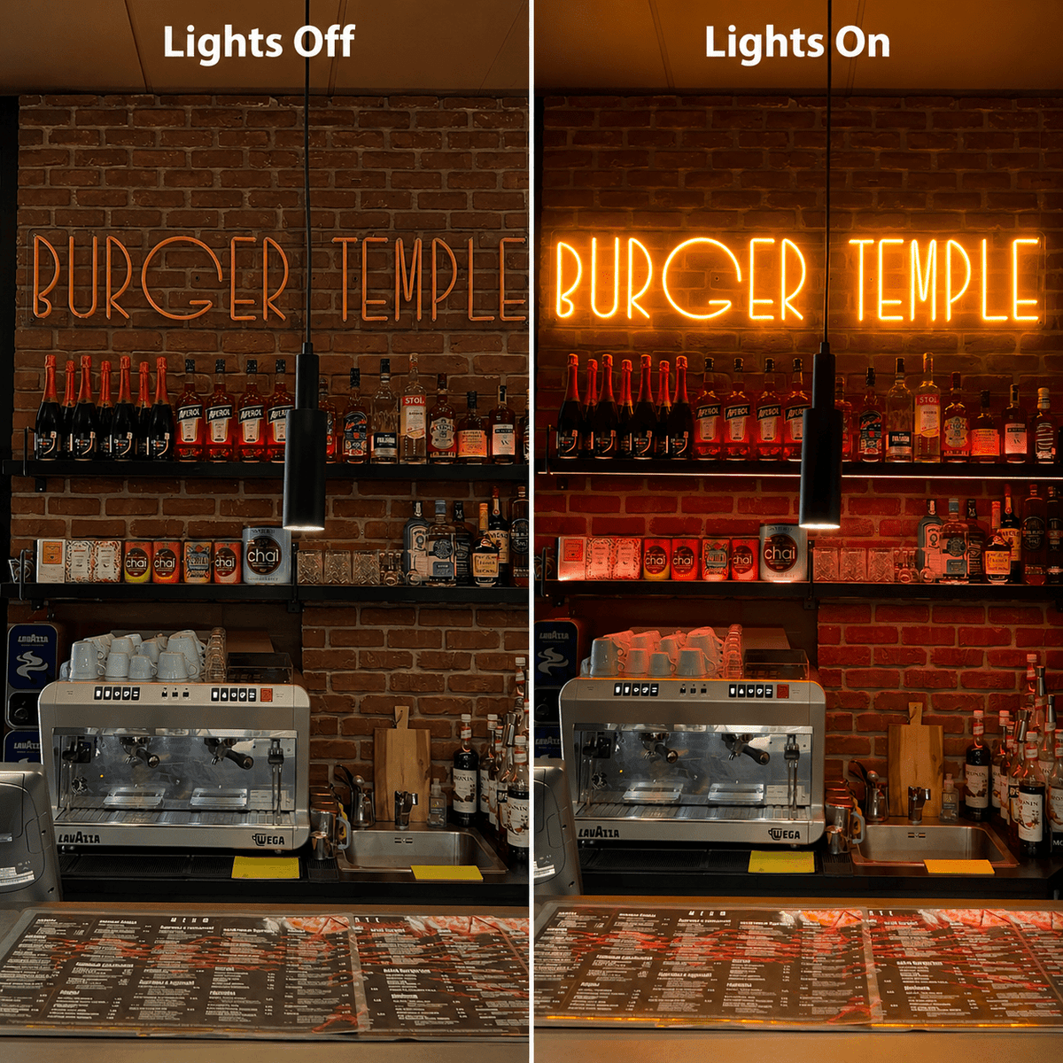 Burger Temple LED Neon Sign - Shineneon