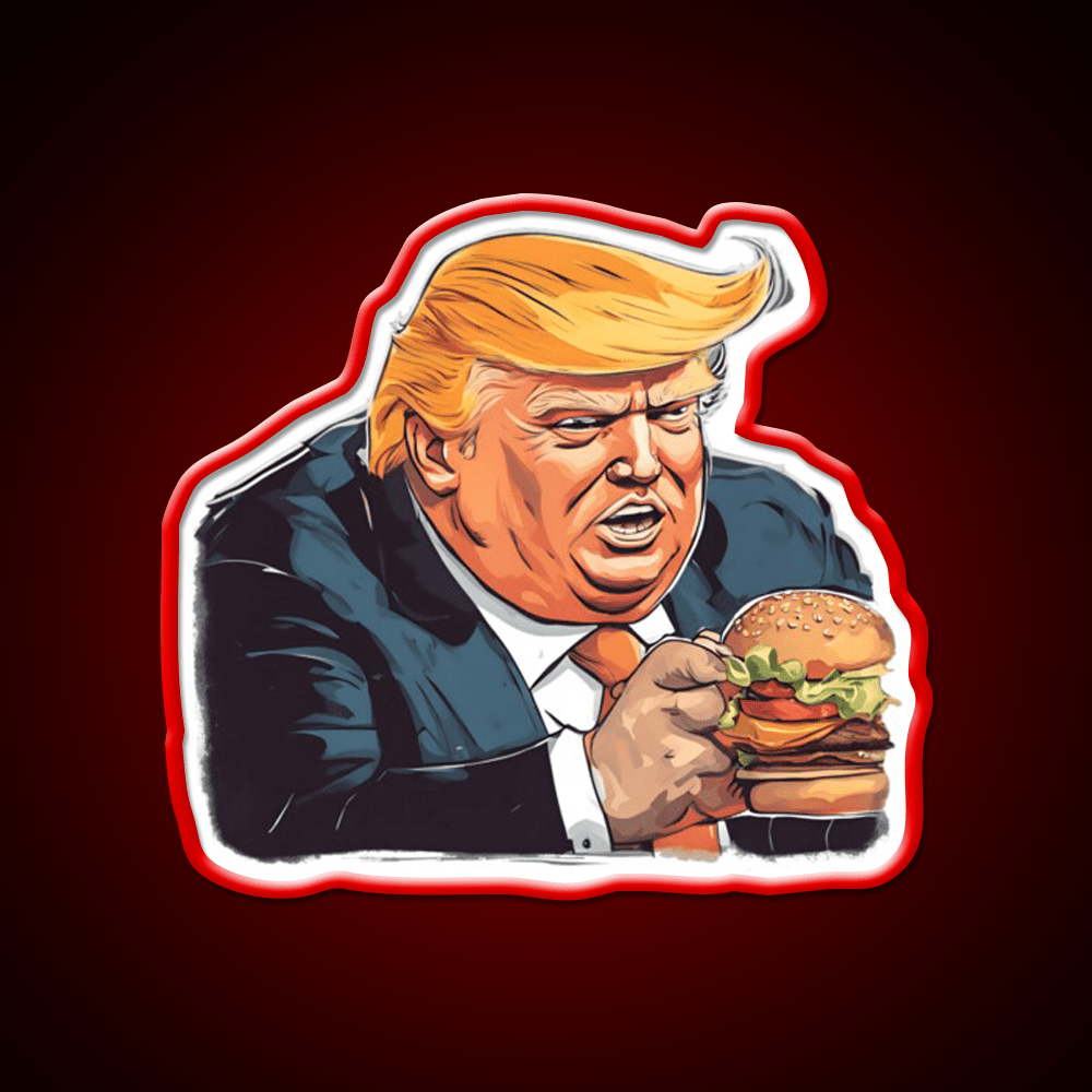 Burgerman Fast Food Led Neon Sign For Burger Place Rgb Color - Shineneon