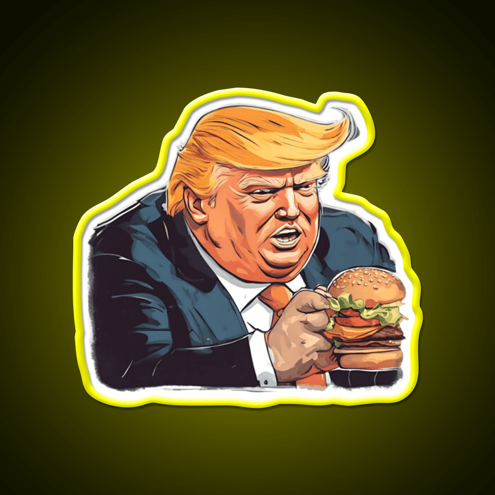 Burgerman Fast Food Led Neon Sign For Burger Place Rgb Color - Shineneon
